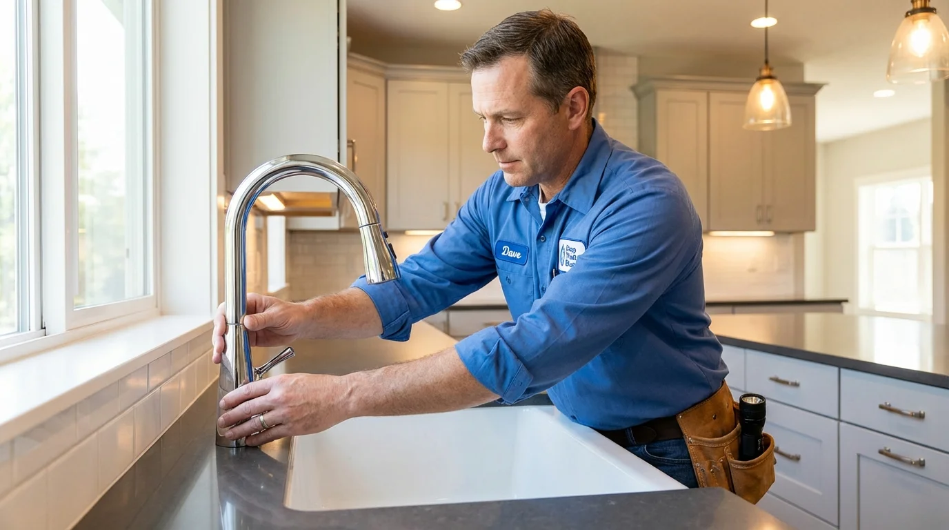 Kitchen faucet installation by Johns Plumbing LLC in Ouray